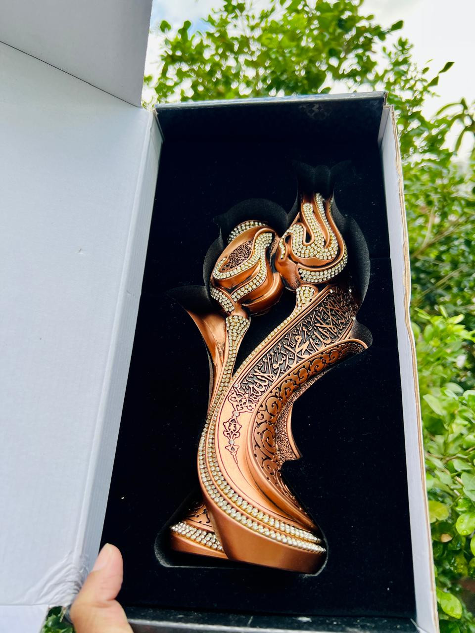 Allah & Mohammad Rose Tulip Style Showpiece